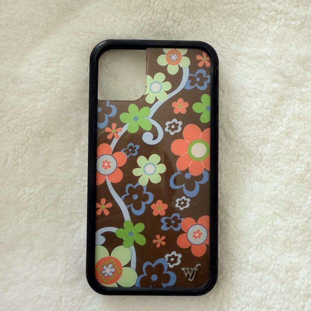 Wildflowers Floral iPhone 11 Case - Black, Green, and Pink